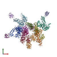 PDB 5ikn coloured by chain and viewed from the front.