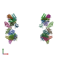 PDB entry 5im6 coloured by chain, front view.