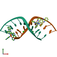 PDB entry 5ip8 coloured by chain, front view.