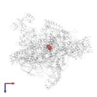 Modified residue GTP in PDB entry 5ipl, assembly 1, top view.