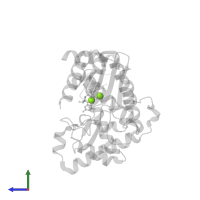 MAGNESIUM ION in PDB entry 5iqh, assembly 1, side view.