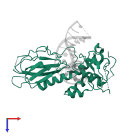 Endonuclease 8-like 1 in PDB entry 5itr, assembly 3, top view.