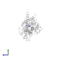 SODIUM ION in PDB entry 5iub, assembly 1, side view.