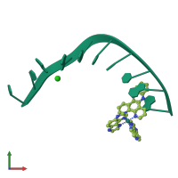 PDB entry 5iwj coloured by chain, front view.