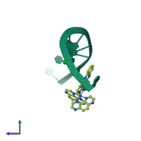 PDB entry 5iwj coloured by chain, side view.