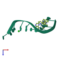 PDB entry 5iwj coloured by chain, top view.