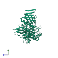 Tyrosine-protein kinase JAK1 in PDB entry 5ixd, assembly 1, side view.