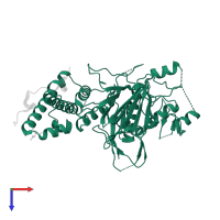 Tyrosine-protein kinase JAK1 in PDB entry 5ixd, assembly 1, top view.