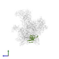 DNA-directed RNA polymerases I, II, and III subunit RPABC1 in PDB entry 5iy6, assembly 1, side view.