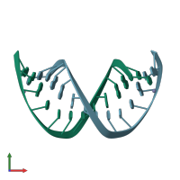 PDB entry 5iye coloured by chain, front view.