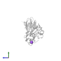 SODIUM ION in PDB entry 5j48, assembly 2, side view.