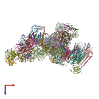 PDB 5j4z coloured by chain and viewed from the top.