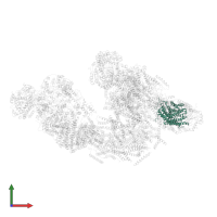 Cytochrome c oxidase subunit 1 in PDB entry 5j7y, assembly 1, front view.