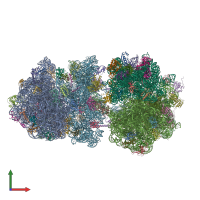 PDB entry 5j88 coloured by chain, front view.