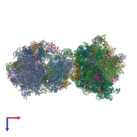 PDB entry 5j88 coloured by chain, top view.