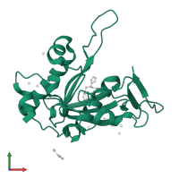 Peptide deformylase in PDB entry 5jf3, assembly 1, front view.