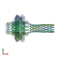 PDB entry 5jj3 coloured by chain, front view.