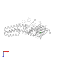 CHLORIDE ION in PDB entry 5jkc, assembly 1, top view.