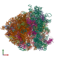 PDB entry 5jup coloured by chain, front view.