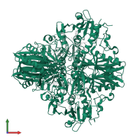 Glyceraldehyde-3-phosphate dehydrogenase in PDB entry 5jya, assembly 1, front view.
