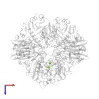 MAGNESIUM ION in PDB entry 5jye, assembly 1, top view.