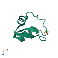 PDB entry 5k2l coloured by chain, top view.