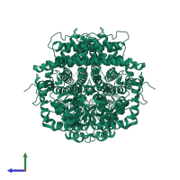 Acyl-coenzyme A oxidase acox-1.1 in PDB entry 5k3i, assembly 1, side view.