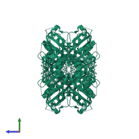 Fructose-1,6-bisphosphatase isozyme 2 in PDB entry 5k55, assembly 1, side view.