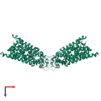 Nucleoid occlusion factor SlmA in PDB entry 5k58, assembly 1, top view.