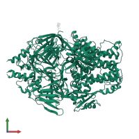 Fusion glycoprotein F1 in PDB entry 5k6b, assembly 1, front view.