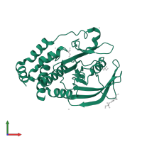 Tyrosine-protein phosphatase non-receptor type 1 in PDB entry 5kaa, assembly 1, front view.