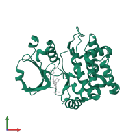 Serine/threonine-protein kinase PAK 1 in PDB entry 5kbq, assembly 1, front view.