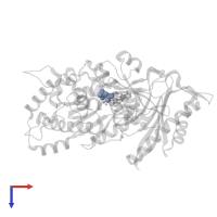 DIPHOSPHATE in PDB entry 5kfq, assembly 1, top view.