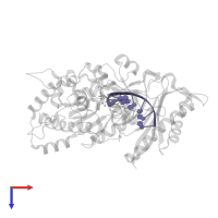 DNA (5'-D(*AP*GP*CP*GP*TP*CP*AP*TP*A)-3') in PDB entry 5kfz, assembly 1, top view.