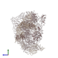 PDB entry 5khr coloured by chain, side view.