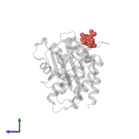 Modified residue PTR in PDB entry 5khw, assembly 1, side view.