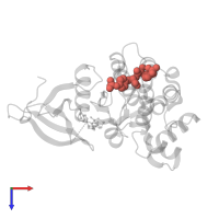 Modified residue PTR in PDB entry 5khw, assembly 1, top view.