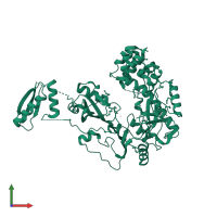 Pseudouridylate synthase 7 homolog in PDB entry 5kkp, assembly 1, front view.