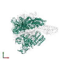 V-type sodium ATPase catalytic subunit A in PDB entry 5knc, assembly 1, front view.