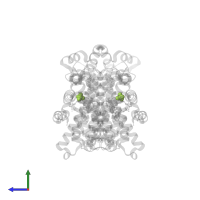 PHOSPHATE ION in PDB entry 5ksx, assembly 1, side view.