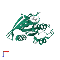 Mitochondrial Rho GTPase 1 in PDB entry 5ksy, assembly 1, top view.