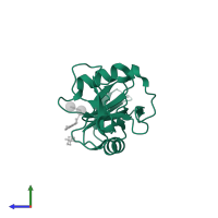 C-type lectin domain-containing protein in PDB entry 5kti, assembly 1, side view.
