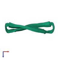 PDB entry 5kx2 coloured by chain, ensemble of 20 models, top view.