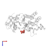 Modified residue SEP in PDB entry 5kx8, assembly 1, top view.