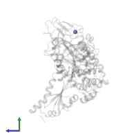 ZINC ION in PDB entry 5kyn, assembly 2, side view.