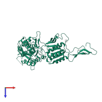 Metabotropic glutamate receptor 2 in PDB entry 5kzq, assembly 1, top view.