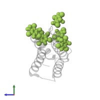 5-amino-2,4,6-triiodobenzene-1,3-dicarboxylic acid in PDB entry 5l1a, assembly 1, side view.