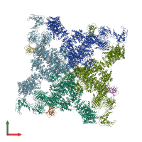 PDB entry 5l1d coloured by chain, front view.