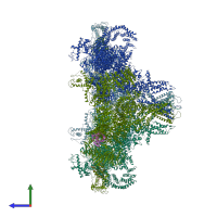 PDB entry 5l1d coloured by chain, side view.