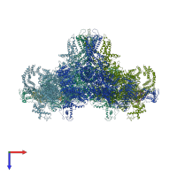 PDB entry 5l1d coloured by chain, top view.